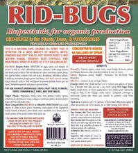 RID-BUGS for Organic Production